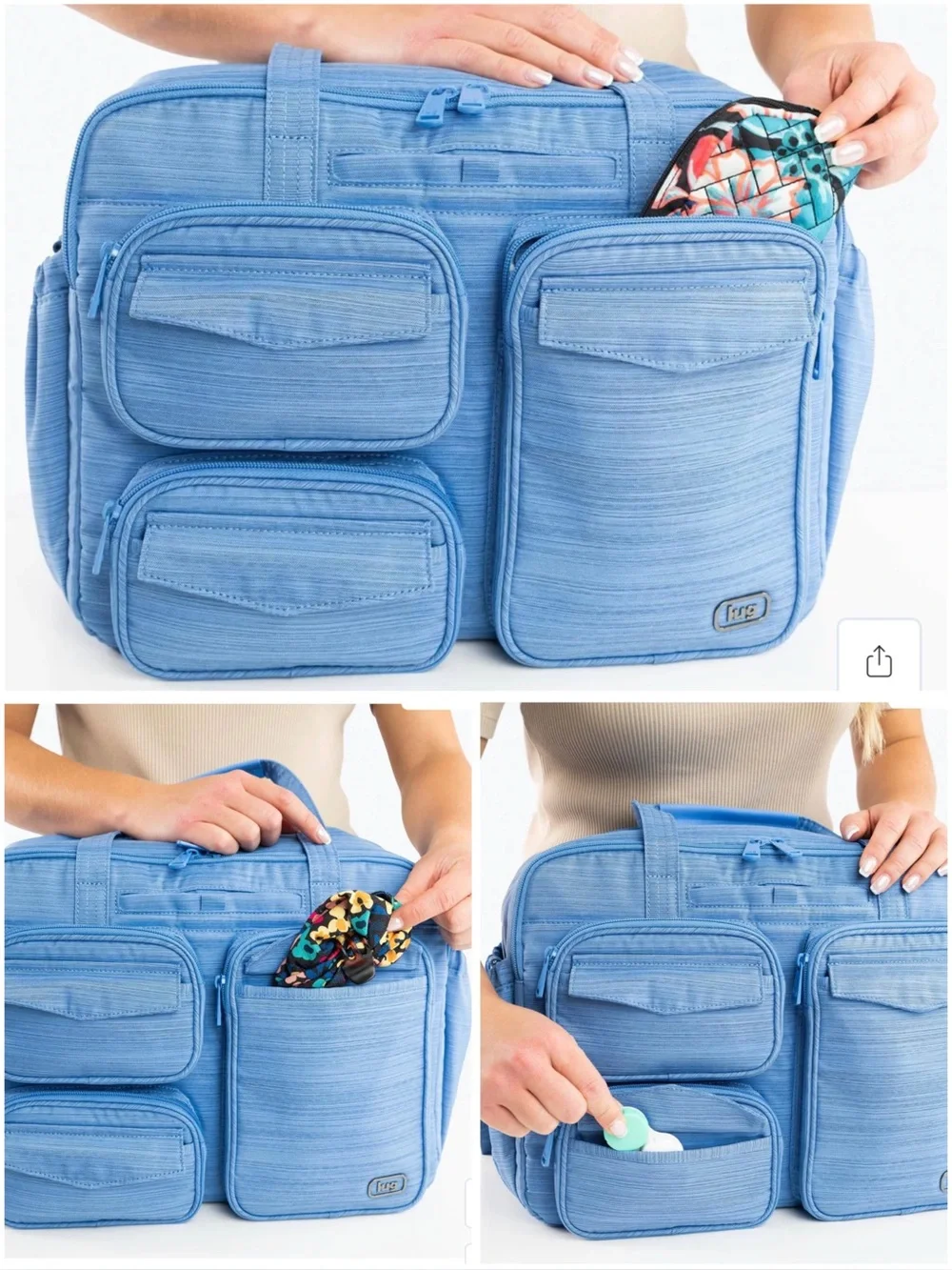 Lug Legacy Collection Puddle Jumper 2 Duffel Bag NWT